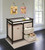 Badger Basket Modern Baby Changing Table With Hamper And 3 Baskets, Espresso, Includes Pad