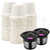 50 Pcs Disposable Paper Coffee Filters + 2 Piece Refillable Reusable Pods Keurig K-cup Ex Cup Single Serve Filter