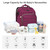 Diaper Bag Backpack - With Changing Station Baby Diaper Bags For Girls And Boys,travel Foldable Baby Bed Multifunction Large Capacity Baby Bassinet With Usb Charging Port, Purple