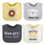 The Peanutshell Cotton Baby Bibs For Girls Or Boys, 8 Pack, Green, Blue, Yellow