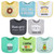 The Peanutshell Cotton Baby Bibs For Girls Or Boys, 8 Pack, Green, Blue, Yellow