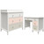 Home Square 2-piece Furniture Set With 3-drawer Changing Table And Desk