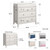 Home Square 2-piece Furniture Set With 3-drawer Changing Table And Desk