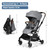 Infans 2-in-1 Convertible Baby Stroller Pushchair Aluminum W/ Adjustable Canopy