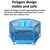 Baby Playpen With 10 Colorful Balls, Toddlers Large Playinghouse Kids Play Center Portable Play Yard Indoor And Outdoor