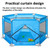 Baby Playpen With 10 Colorful Balls, Toddlers Large Playinghouse Kids Play Center Portable Play Yard Indoor And Outdoor