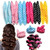 Hair Rollers Night Sleep Foam Hair Curler Rollers Flexible Soft Pillow Hair Rollers Diy Sponge Hair Styling Rollers Tools (12 Pcs)