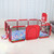70.8in Extra Large Kid Baby Playpen Baby Playard With Breathable Mesh,infant Children Play Game Fence For Indoors Outdoors Home,without Balls And Mat,red(70.8x47.2x25.9in)