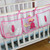 Baby Crib Storage Bag 3 Pockets Saving Space Nylon Bedroom Bedside Hanging Organizer For Pacifier