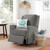 Baby Relax Robyn Rocker Recliner Chair, Nursery Furniture, Gray Linen