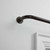 Exclusive Home Holden Wrap Around 1" Curtain Rod, Matte Silver, 52"-72"