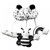 Baby Mobile Plush Toys, High Contrast Black & White For Girls Boys 0-24 Months Infant Newborn Portable Cot Mobile Decor Hanging Rotating Plush Toys