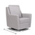 Davinci Nova Pillowback Swivel Glider In Misty Grey