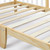 Skearow Wooden Platform Bed Slat Support Sturdy Toddler With Fence Modern Children Beds Headboard Bedroom Home Wood Color