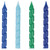 Way To Celebrate! Spiral Birthday Candles, Blue & Green, 10ct