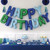 Way To Celebrate! Spiral Birthday Candles, Blue & Green, 10ct