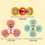 Aling Baby Bath Toys,3pcs Spinner Toys With Suction Cup High Chair Toy,wall Mount Baby Spinning Top Cartoon Rotating Shower Toy For Toddler Kids
