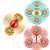 Aling Baby Bath Toys,3pcs Spinner Toys With Suction Cup High Chair Toy,wall Mount Baby Spinning Top Cartoon Rotating Shower Toy For Toddler Kids