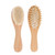 Hemoton 2pcs Woodden Hair Wash Wool Brush Wood Comb Baby Hair Cleaning Tool 1pcs Wool Brush 1pcs Comb