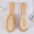 Hemoton 2pcs Woodden Hair Wash Wool Brush Wood Comb Baby Hair Cleaning Tool 1pcs Wool Brush 1pcs Comb