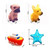 Alvage 13pcs Summer Baby Children\'s Toy Bathing Water Toys Animal Pinching Voice Toys Pinching Voice Float Squeaky Animal Toy