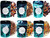 Chinese Tea Culture 6 Fruit Tea And Rooibos Tea Samplers, Decaffeinated, Peach Tea, Blueberry Tea, Juice Orange Tea, Pineapple Tea, Coconut Tea, Loose Leaf Tea