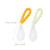 Hemoton 4pcs Curved Baby Spoons Toddler Training Spoons Toddler Utensils Baby Tableware