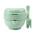 Tureclos Kids Pp Plastic Food Masher Maker Manual Baby Feeder Processor Smasher Serve Bowl Fruit Grinder 9-in-1