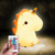 One Fire Unicorn Led Night Light, Color Changing Silicone Night Light For Kids With Remote