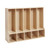 Ecr4kids Birch Streamline 5-section Toddler Coat Locker With Bench And Cubbies, Organizer With Hooks