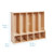 Ecr4kids Birch Streamline 5-section Toddler Coat Locker With Bench And Cubbies, Organizer With Hooks