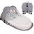 Portable Bassinet For Baby Foldable Baby Bed Travel Sun Protection Mosquito Net Breathable Infant Sleeping Basket With Toys-gray