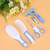 Lyumo Baby Nail Scissors, Manicure Tool, 6pcs Convenient Daily Baby Nail Clipper Scissors Hair Brush Comb Manicure Care Kit