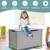Kids Toy Box Storage Chest, Wood Toy Storage Organizer, Kids Toy Storage Bench With Hinges And Seating Bench, Toy Storage Box For Boys Girls, Entryway Storage Bench For Hallway, Bedroom, Gray, R541