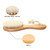 Walmeck Wooden Baby Hair Brush For Newborns Infant Hair Comb Soft Wool Hair Scalp Massage Baby Cradle Cap Care Hairbrush