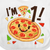 Inktastic I'm One! Pizza Birthday Party Gift Baby Boy Or Baby Girl Bib