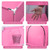 50in Large Foldable Baby Playpen Kids Playard 360° Safe Infant Play Game Fence W/ Breathable Mesh Zip Gate Basketball Hoop For 0-6 Year Old Indoor Outdoor, Pink