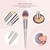 Ustar Makeup Brushes 18pcs Makeup Brush Set, Premium Synthetic Contour Concealers Foundation Powder Eye Shadows Makeup Brushes Kit 2 Pcs Silicone Face Mask Brush&4 Makeup Egg Contour &1 Brush Cleaner
