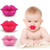 3pcs Soft Silicone Cute Pacifier Design With Kiss Lip, Bpa Free, Newborn Infant Pacifier, Great Gift For Baby Shower