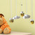 Bee And Cloud Baby Bed Mobile, Cute Animal Nursery Crib Mobiles, Infant Bed Decor Toy For Boy Girl, Yellow White Wind Chimes, Gift For New Born