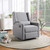 Suite Bebe Pronto Fabric Recliner, Gray