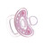 Ymh Newborn Infant Baby Soft Silicone Dummy Pacifier Flat Round Head Soother Nipple