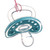 Ymh Newborn Infant Baby Soft Silicone Dummy Pacifier Flat Round Head Soother Nipple