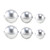 6pcs Diy Bath Bomb Mold Sphere Round Ball Molds Tool Supplies