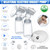 Shellton Double Electric Breast Pump, Portable Breast Pump With Adjustable Suction & Pumping Levels For Mom's Comfort Portable Dual Suction Nursing Breastfeeding Pump