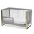 Modrn Glam Toddler Guardrail, Grey