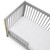 Modrn Glam Toddler Guardrail, Grey