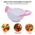 Baby Grinding Bowl Baby Food Handmade Grinding Bowl Fruits Masher Bowl Baby Food Grinder Child Holding Fine Grinding Rod Bowl Pink White