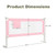 Infans 69.5" Bed Rails For Toddlers Vertical Lifting Baby Bed Rail Guard With Lock Pink