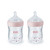 Nuk Simply Natural With Safetemp, 5 Oz, 2 Pack, Girl